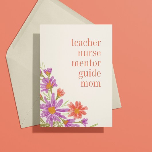 紫かわいらしのフローラママは母の日すべて カード