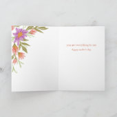 紫かわいらしのフローラママは母の日すべて カード (内部)