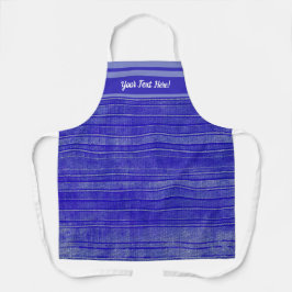 紫かわいらしの動揺してストライプ模様 エプロン