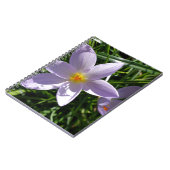 紫かわいらしの園花。美丽的紫色花 ノートブック (左側)