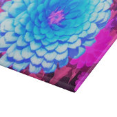 紫かわいらしの夏の庭の青い《植物》百日草 カッティングボード (角)