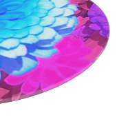 紫かわいらしの夏の庭の青い《植物》百日草 カッティングボード (角)