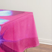 紫かわいらしの夏の庭の青い《植物》百日草 テーブルクロス (インサイチュ)