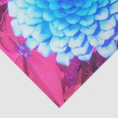 紫かわいらしの夏の庭の青い《植物》百日草 薄葉紙 (詳細)