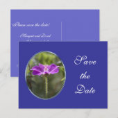 紫かわいらしの庭の花は日の結婚花を除く 案内ポストカード (正面/裏面)