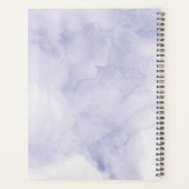 紫かわいらしの水色 プランナー手帳 (裏面)