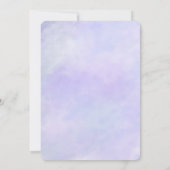 紫かわいらしの水色 招待状 (裏面)