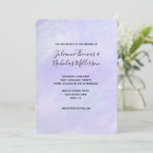 紫かわいらしの水色 招待状 (スタンド正面)