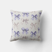 紫かわいらしの白い蝶 クッション (裏面)