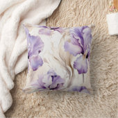 紫かわいらしの白菖蒲の花 クッション (ブランケット)
