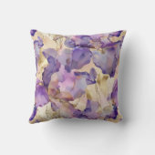 紫かわいらしの白菖蒲の花 クッション (裏面)