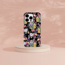 紫かわいらしの背景に国庭の花 Case-Mate iPhone 14 PRO MAXケース