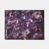 紫かわいらしの花で ドアマット (正面)