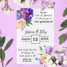 紫かわいらしの花のフローラ結婚のエレガント