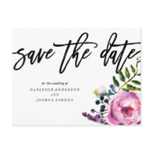 紫かわいらしの花はがきを保存