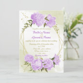 紫かわいらしの花は幾何結婚的に 招待状 (スタンド正面)