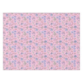 紫かわいらしの花フローラガーデンパタンギフト テーブルクロス (正面(横))