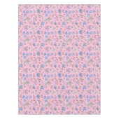 紫かわいらしの花フローラガーデンパタンギフト テーブルクロス (正面)