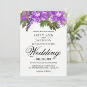 紫かわいらしの花結婚の 招待状 (スタンド正面)