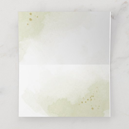 紫かわいらしの花葉緑 プレイスカード (内部開封)