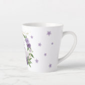 紫かわいらしの花 カフェラテマグ (右)