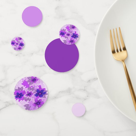 紫かわいらしの花 コンフェッティ (グループ)