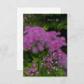 紫かわいらしの花 ノートカード (正面/裏面)