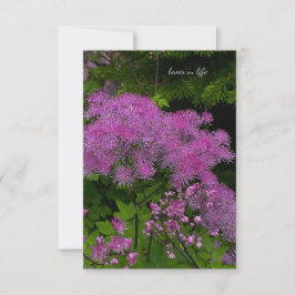紫かわいらしの花 ノートカード