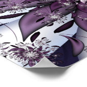 紫かわいらしの花 ポスター (角)