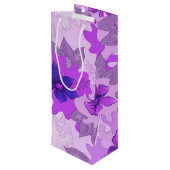 紫かわいらしの花 ワインギフトバッグ (裏面アングル)