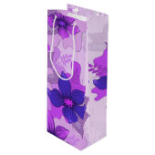 紫かわいらしの花 ワインギフトバッグ (正面アングル)