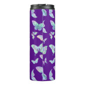 紫かわいらしの虹色の蝶 タンブラー (裏面)