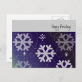 紫かわいらしの雪 シーズンポストカード (正面/裏面)