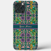 紫かわいらしぼほ花名前をカスタムする模様 Case-Mate iPhoneケース (裏面)