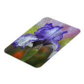 紫かわいらしアイリス磁石 マグネット (左側)