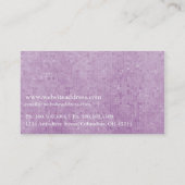 紫かわいらしアイリス花名刺d1 名刺 (裏面)