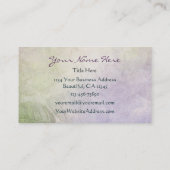 紫かわいらしシルエットバタフライとつる植物 名刺 (裏面)