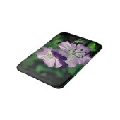 紫かわいらしゼラニウム花ペア閉じる バスマット (アングル)