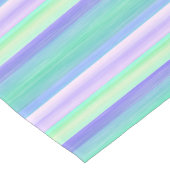 紫かわいらしターコイズ水色のパタストライプーン ミディアムテーブルランナー (コーナー)