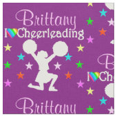 紫かわいらしチアリーティング布 ファブリック (クローズアップ)