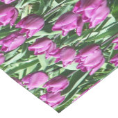 紫かわいらしチューリップフローラ ショートテーブルランナー (コーナー)