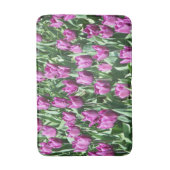 紫かわいらしチューリップフローラ バスマット (正面縦)