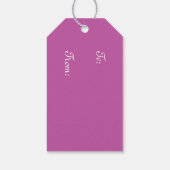 紫かわいらしチューリップ復活祭 ギフトタグ (裏面)