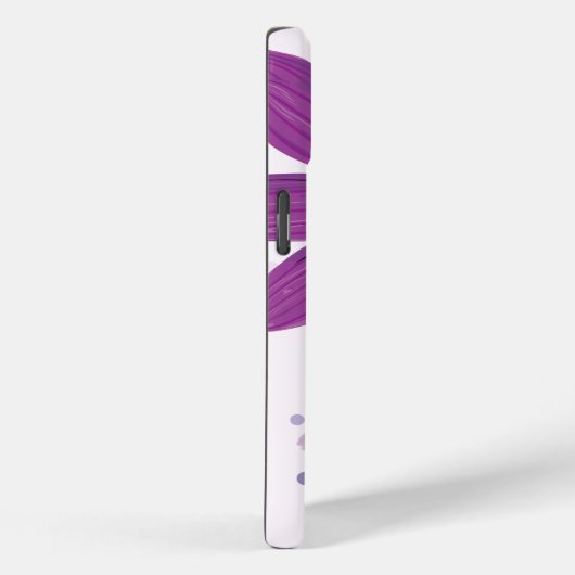 紫かわいらしデイジー | カスタムフローラ Case-Mate iPhoneケース (裏面 / 右)