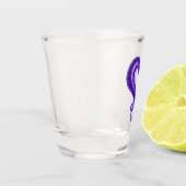 紫かわいらしハート ショットグラス (左)