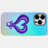 紫かわいらしハート Case-Mate iPhoneケース (裏面 (横))