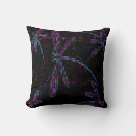 紫かわいらしピクセルのトンボ クッション