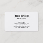 紫かわいらしピンクの花花びら 名刺 (裏面)