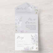 紫かわいらしフローラキンセアニェラ15年 オールインワン招待状 (内側)