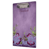 紫かわいらしフローラ クリップボード (左)